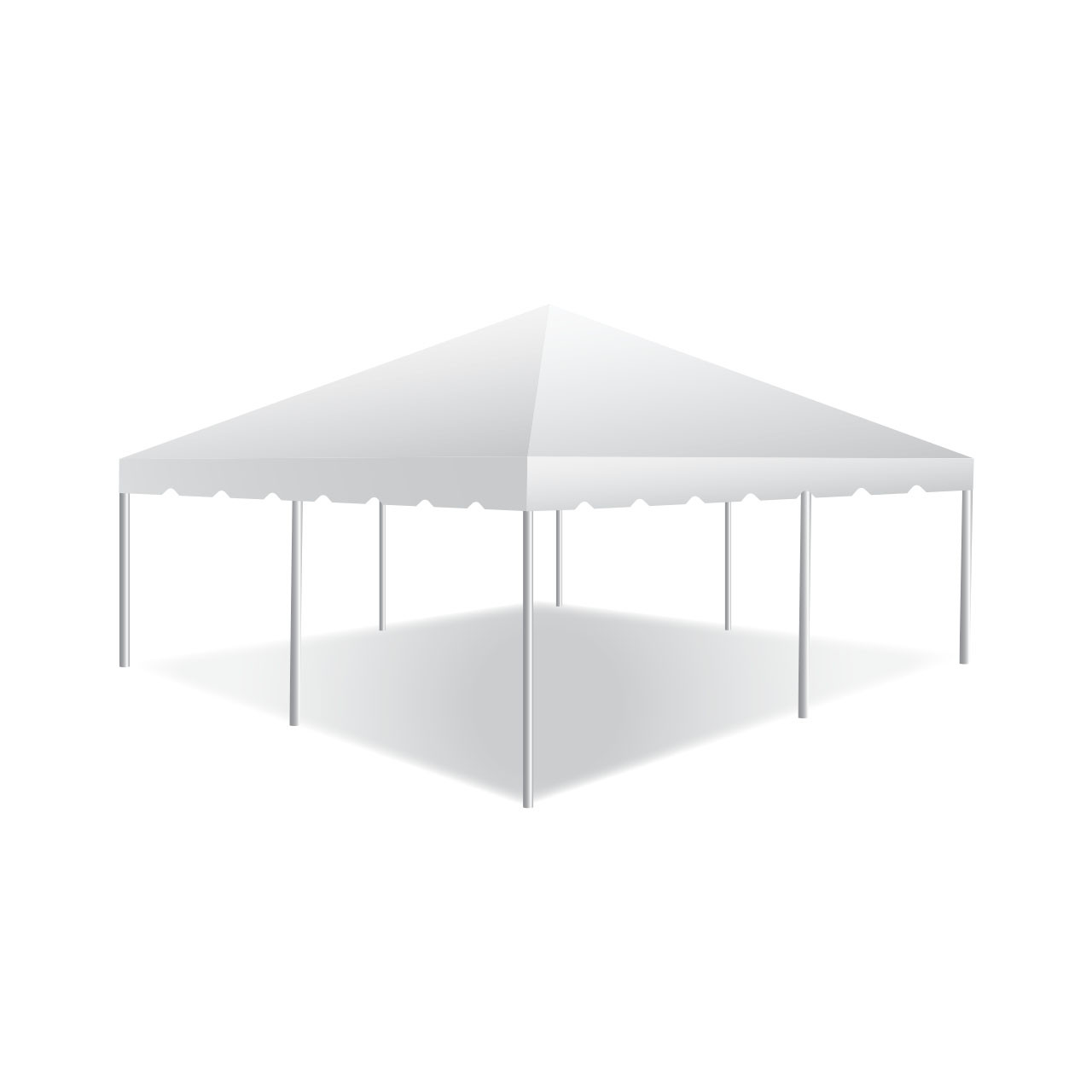 White 20 x 20 Frame Tent