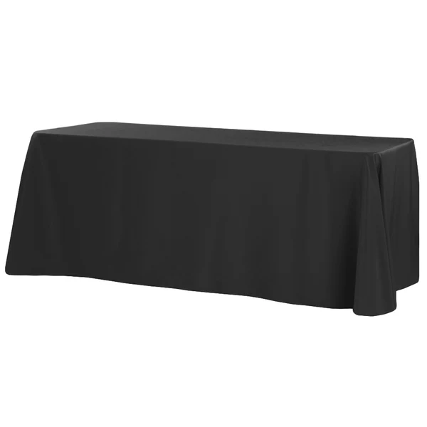 90x156 Rectangular Tablecloth-Black