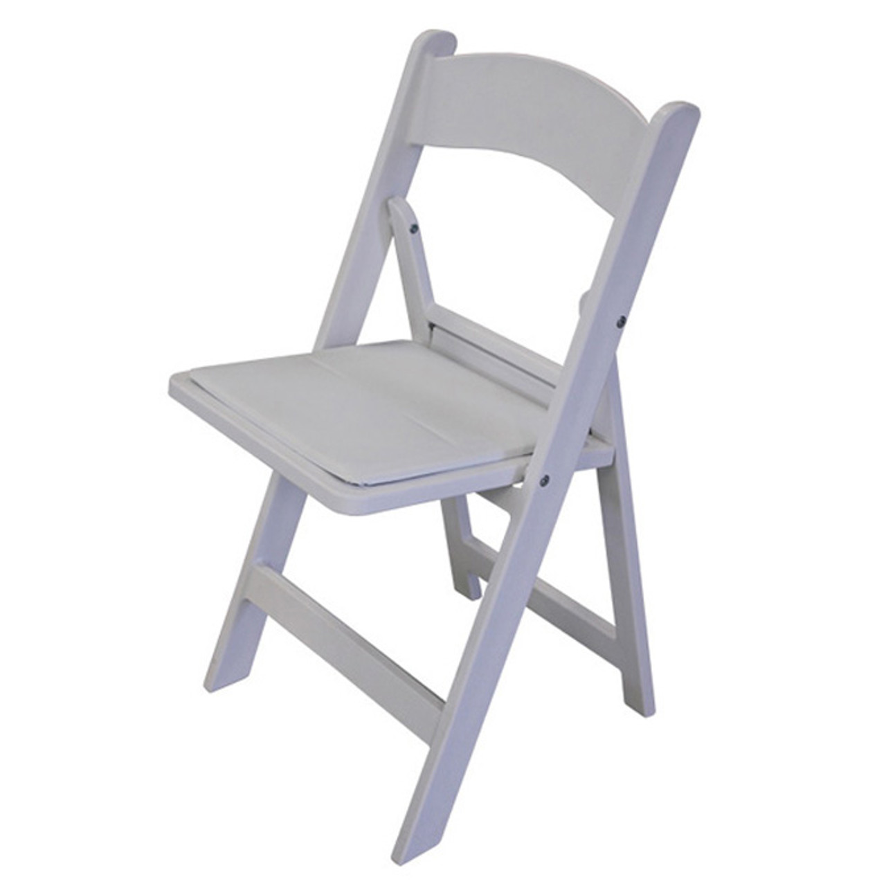 White Resin Folding Chair