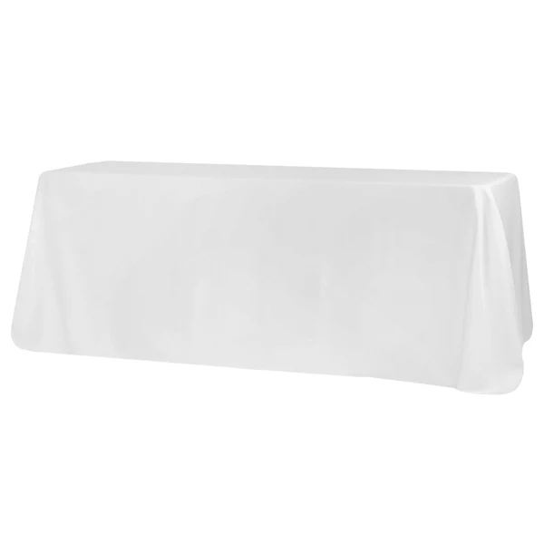 90x156 Rectangular Tablecloth-White